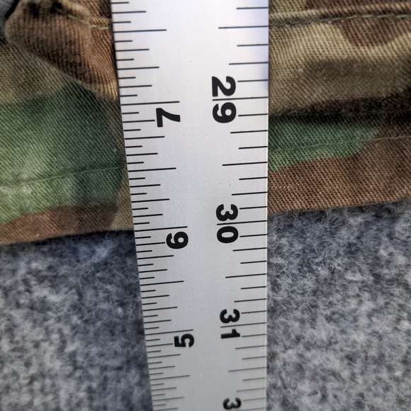 U.S. Army Men's Woodland Camouflage Combat Coat Brown Green Size Small Long - Picture 11 of 12